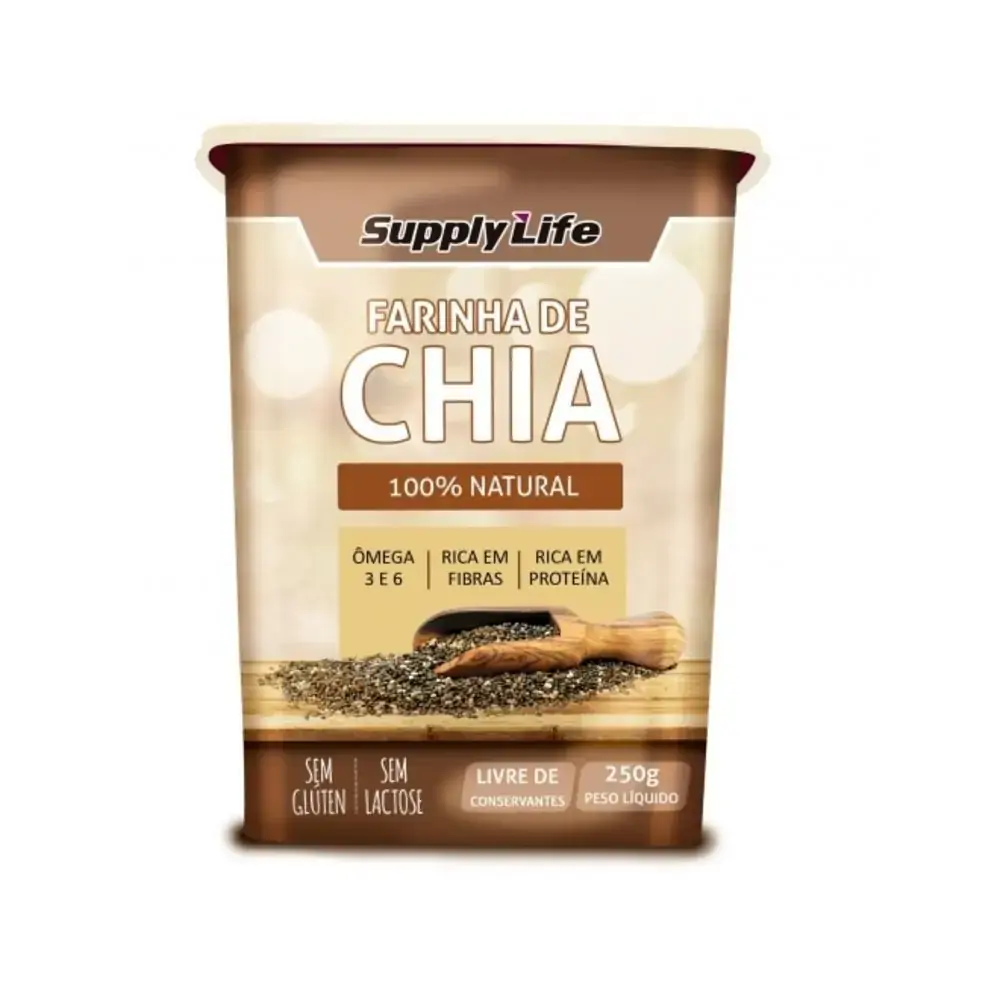 Farinha De Chia 250gr Supply Life
