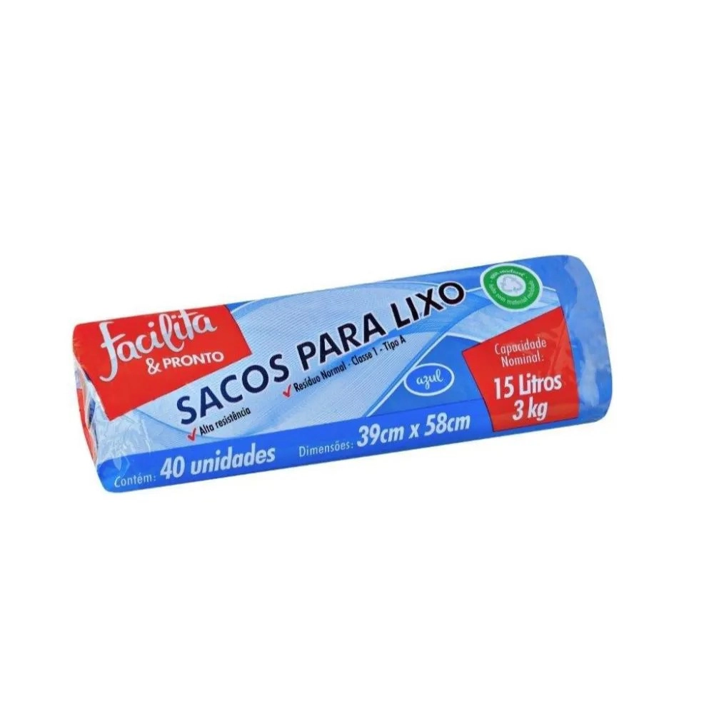 Saco Lixo F.pront 40un