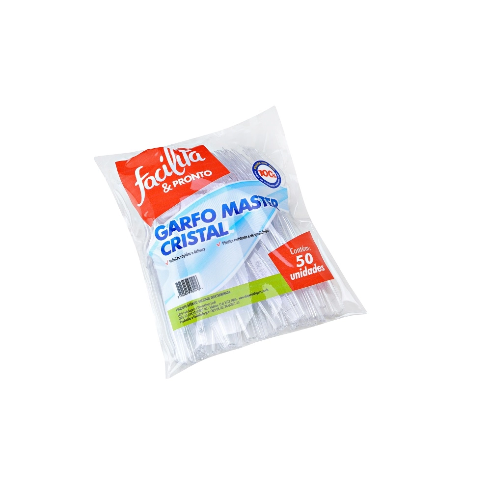 Garfo Master Facilita Pronto Cristal C/50