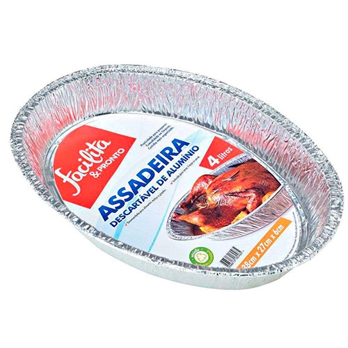 Assadeira Aluminio Facilita Pronto 4l