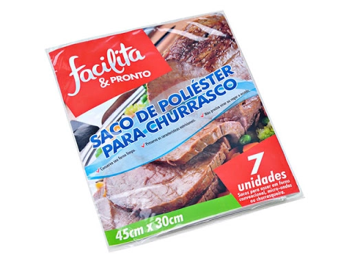 Saco P/churrasco Facilita Pronto Pacote C/7