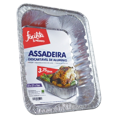 Assadeira Facilita Pronto 3750ml Alum Retangular
