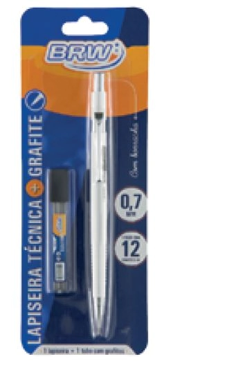 Lapiseira Técnica Branca 0.7mm Brw Un