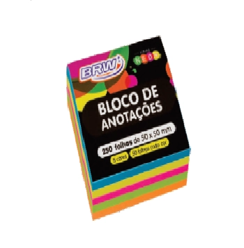 Anote Cole Smart Cubo 50x50mm Colorido Brw