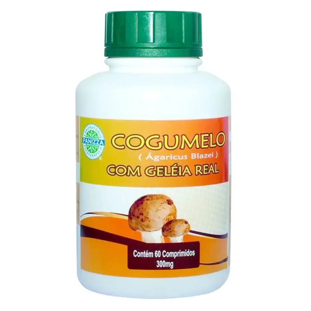 Cogumelo Agaricus Com Geleia Real Com 60 Comprimidos Panizza