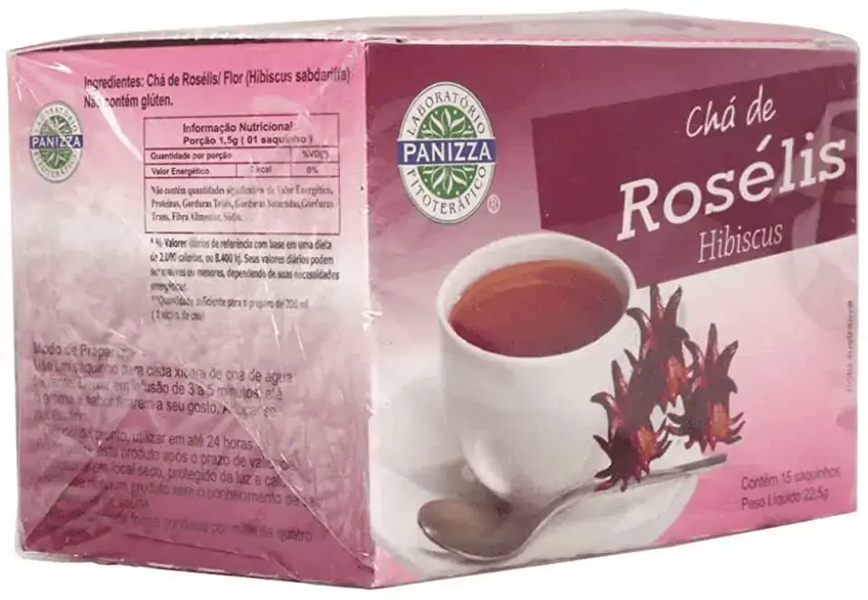 Cha De Roselis C/ Morango 15 Saches Panizza Fitoterápicos