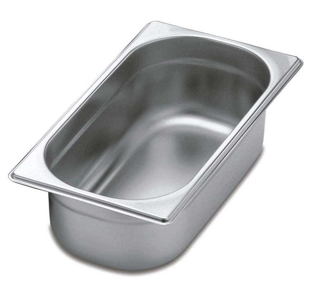 Cuba Gastronomica Inox Gn 1/3 X 100mm (325x176mm) - Brasinox