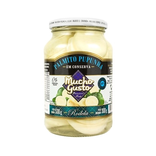 Palmito Pupunha M.gusto Cons.300g Rod.