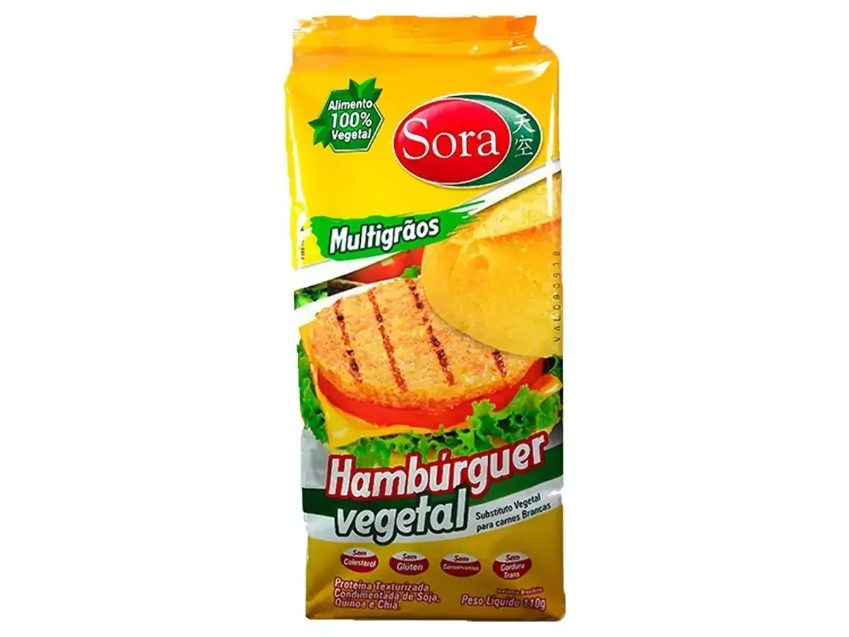 Hamburguer de Soja Vegano Carne Branca PTS Sora 110g
