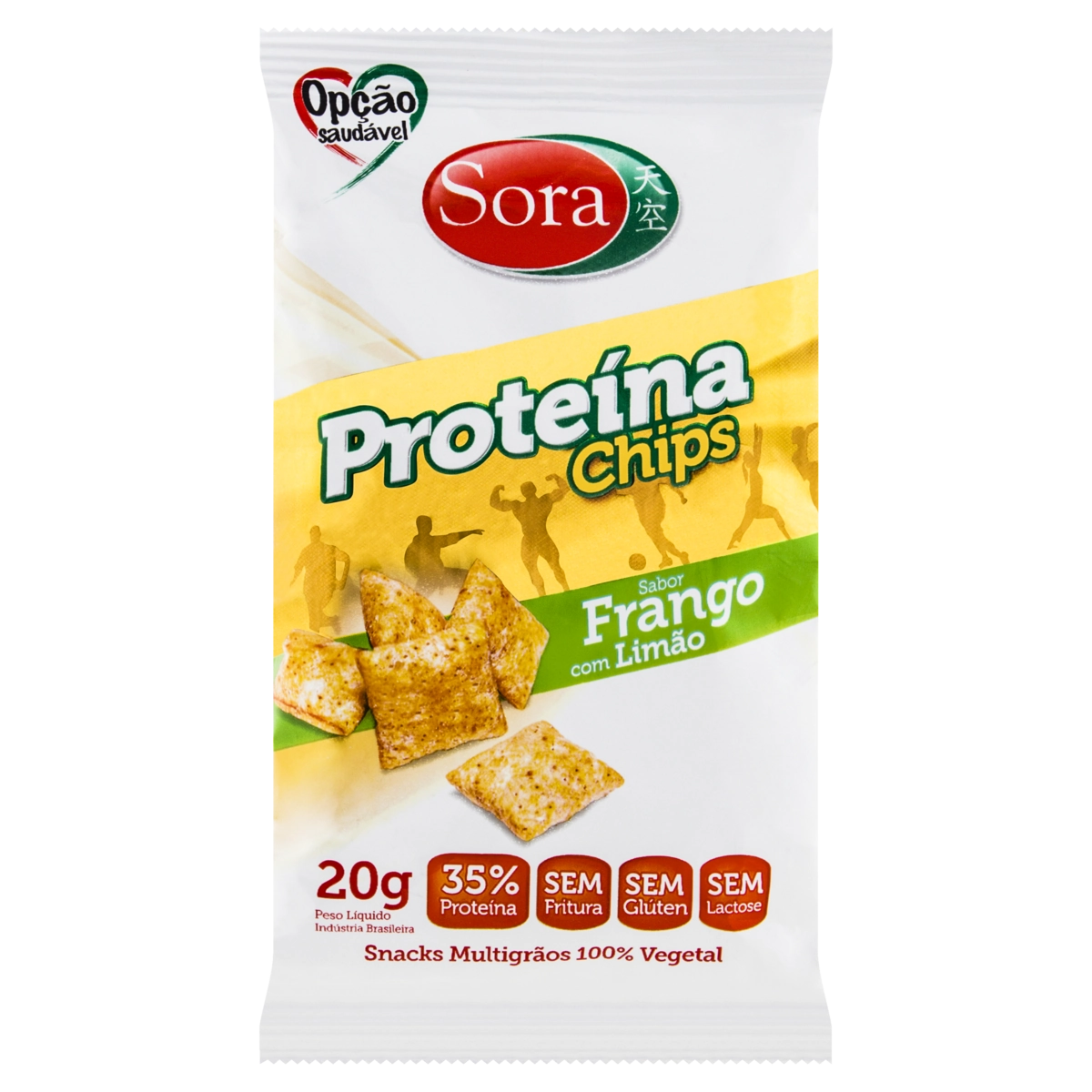 Snacks Frango Com Limão Zero Lactose Sora Pacote 20g