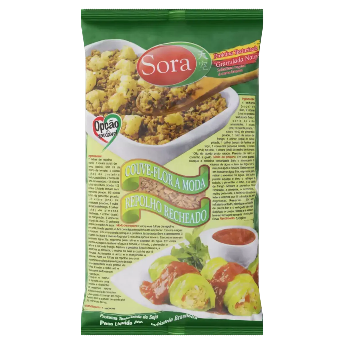 Proteína Texturizada Granulada Natural Sora Pacote 400g