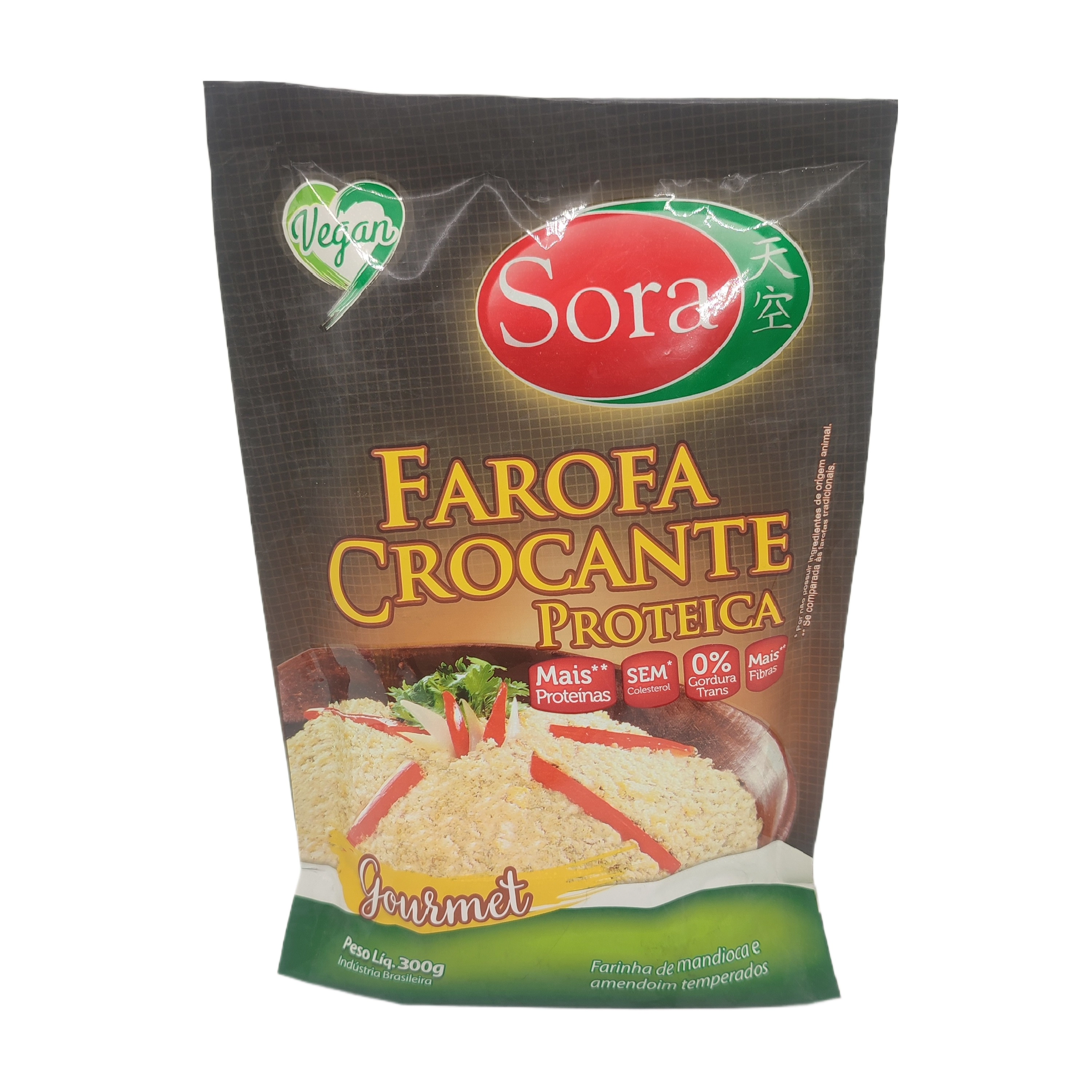 Farofa Crocante Proteica Vegana Sora 300g