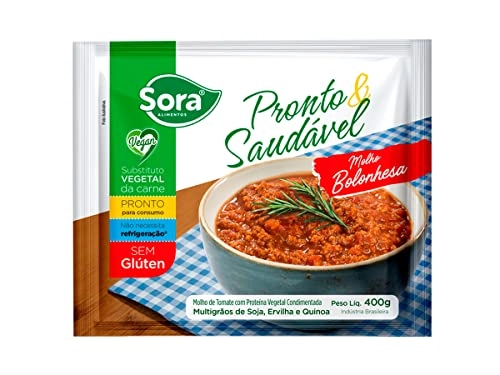 Molho Bolonhesa Vegano Pronto e Saudável Sora 400g
