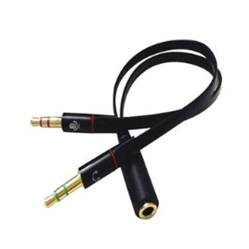 Cabo Adaptador P2 Femea E 2 P2 Macho Fone Microfone