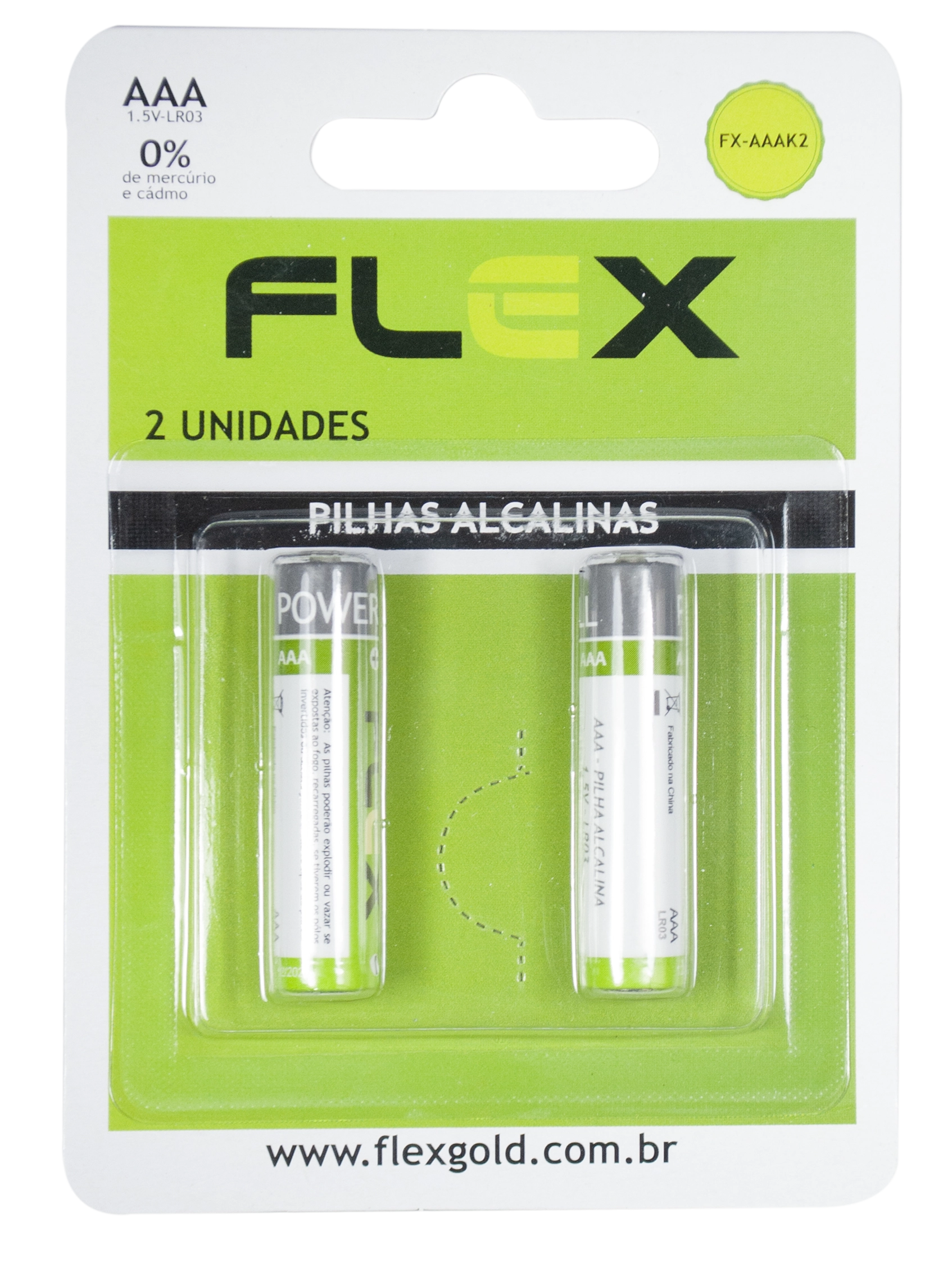Pilha Flex Aaa Alcalina Fxaaak2 Par