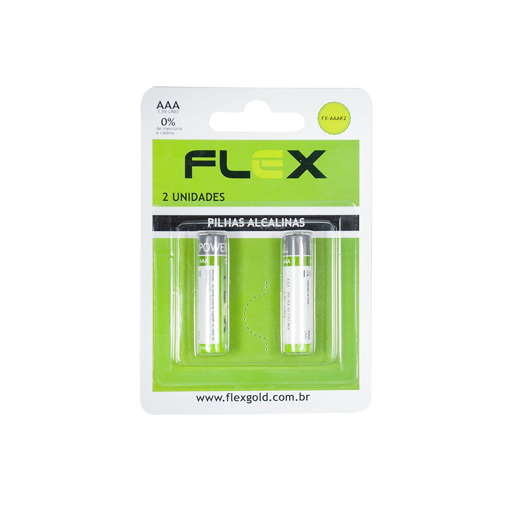 Pilha Flex Aa Alcalina 2 Unidades