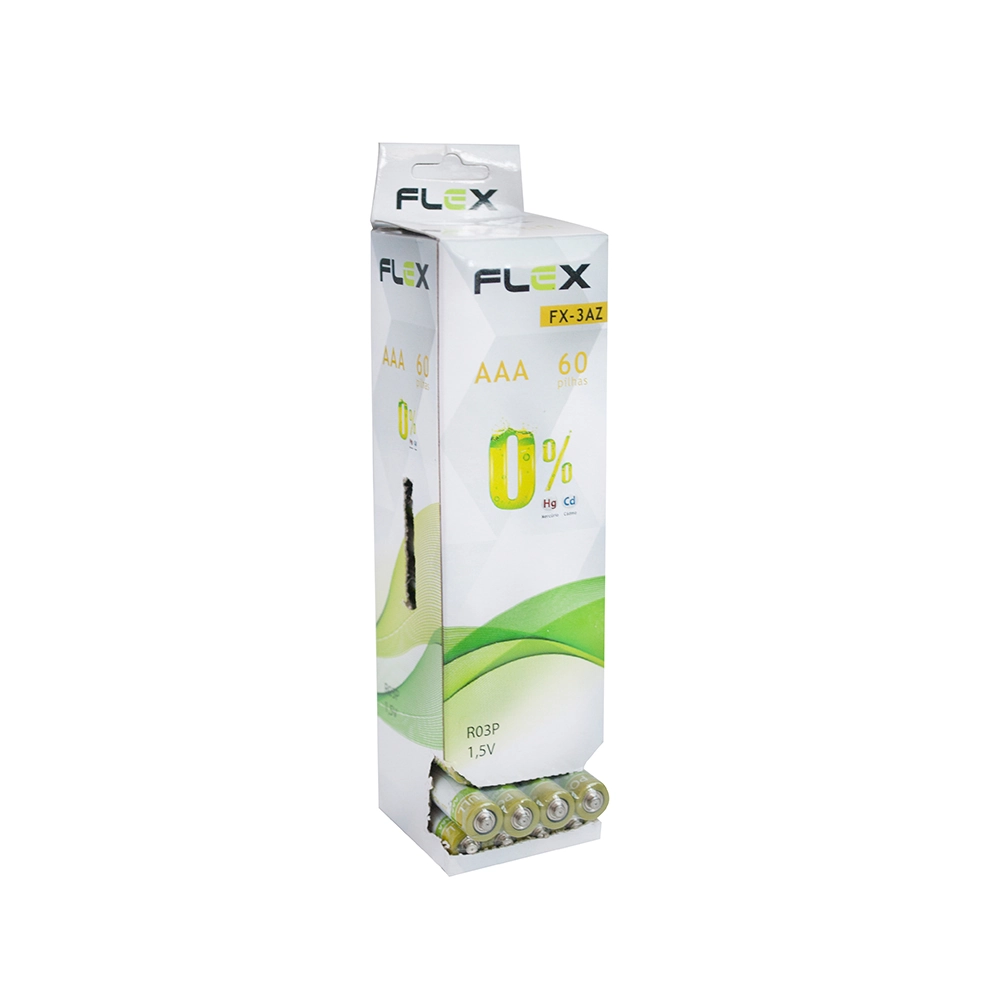 Pilha Zinco Aaa Carbono Tubo 60un Fx 3az Bella Via