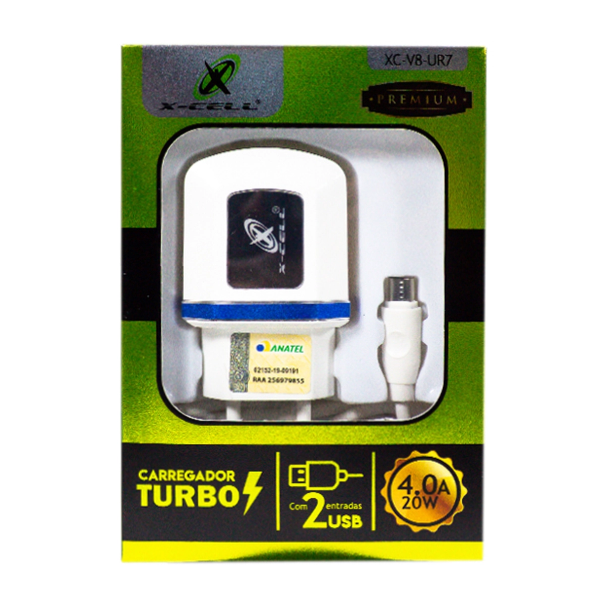 Carregador Celular Marca X Cell. Xc V.8 Ur.7