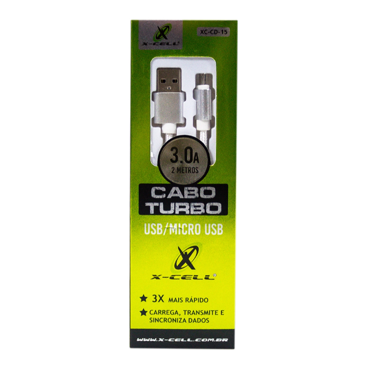 Cabo De Dados Usb/micro Usb 2m Xc Cd 15 Flex