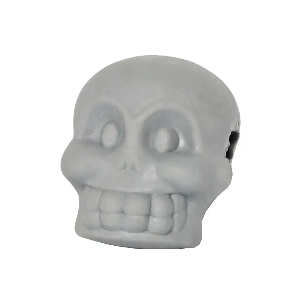 Brinquedo De Nylon Caveirinha Cinza Tamanho P Petgames Un