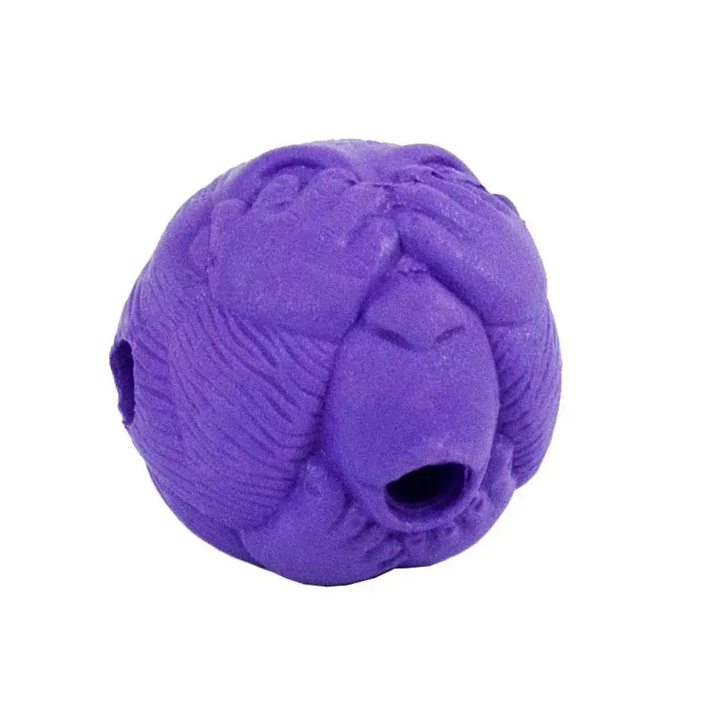Bolinha Mordedor Macaquinho Roxo Porta Petisco Tamanho G Petgames 1un