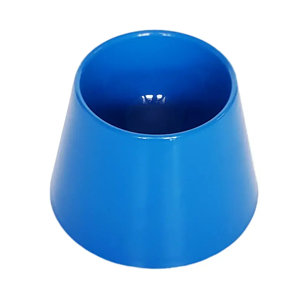 Comedouro E Bebedouro Alto Tamanho M Azul Pet Games