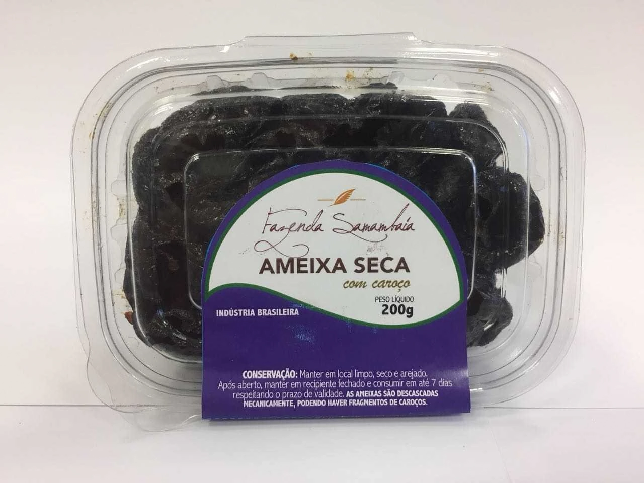 Ameixa Seca Dois Cunhados 200g C/caroco Pote