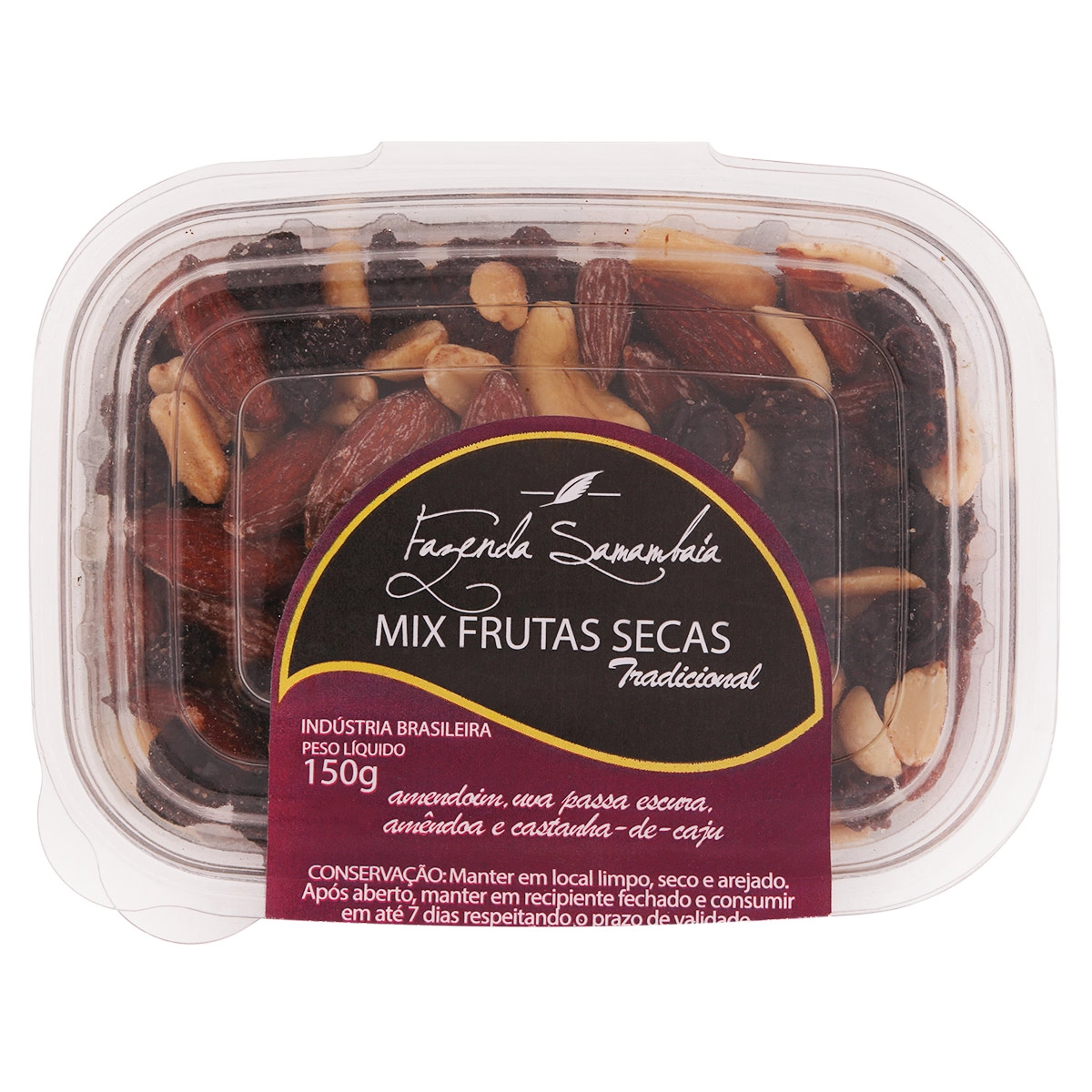 Mix Fazenda 150g Frutas Secas Tradicional
