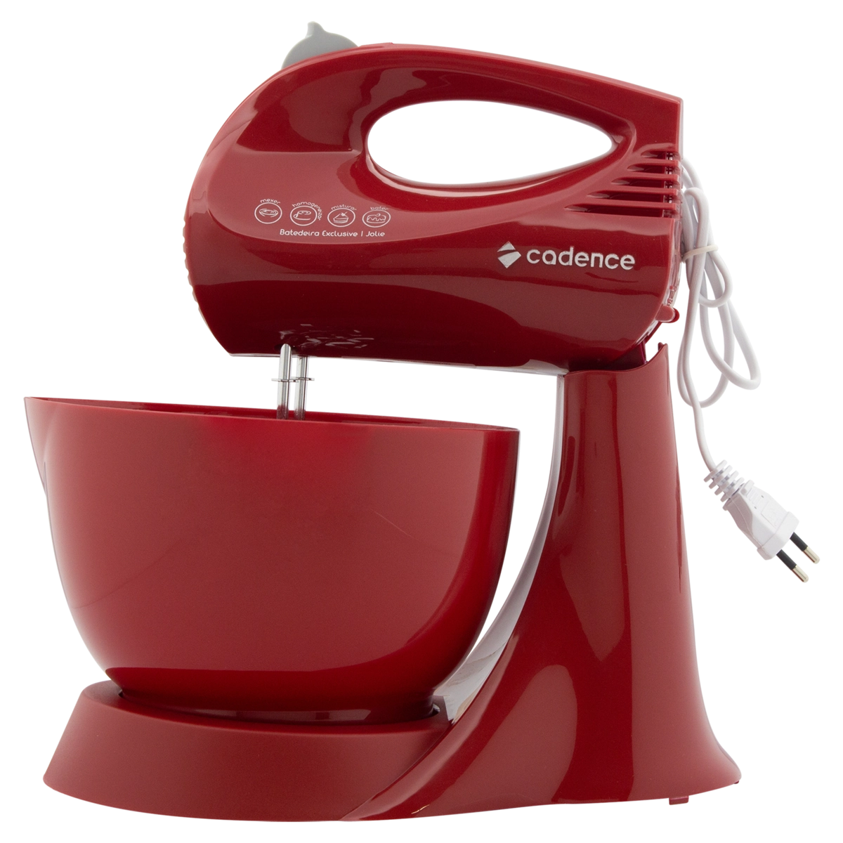 Batedeira Cadence Jolie Colors 3 Velocidades Vermelha