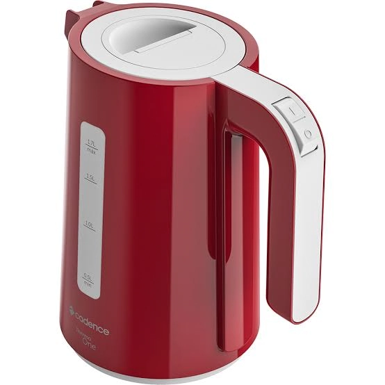 Chaleira Elétrica Thermo One 1,7L Vermelha Cadence 110V