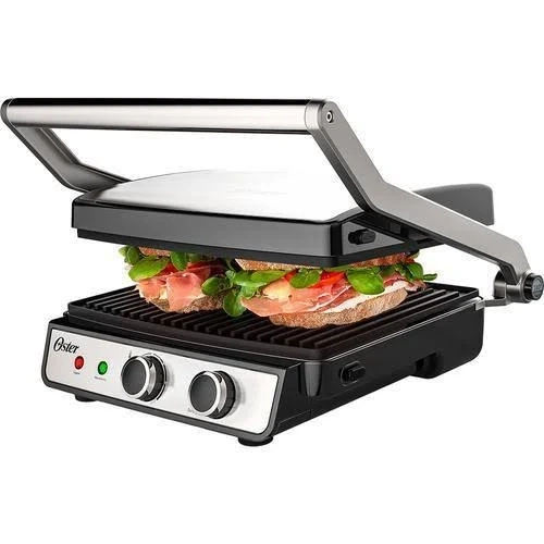 Grill Elétrico Multiuso Inox 2 em 1 Oster 110V