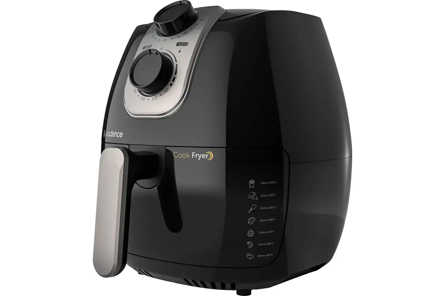 Fritadeira Elétrica Cook Fryer 2.6L Preta 1250W Cadence 220V - 220v