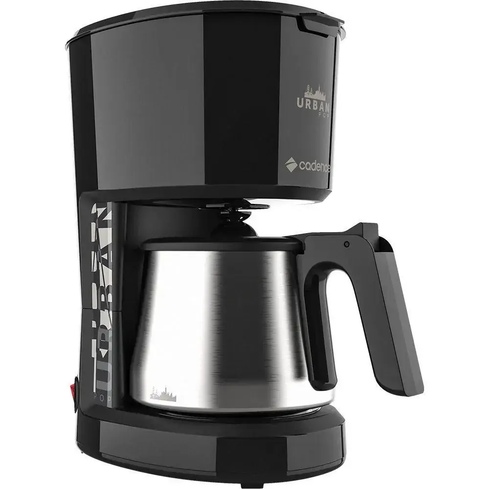 Cafeteira Elétrica Urban Pop Preta Inox Cadence 110V