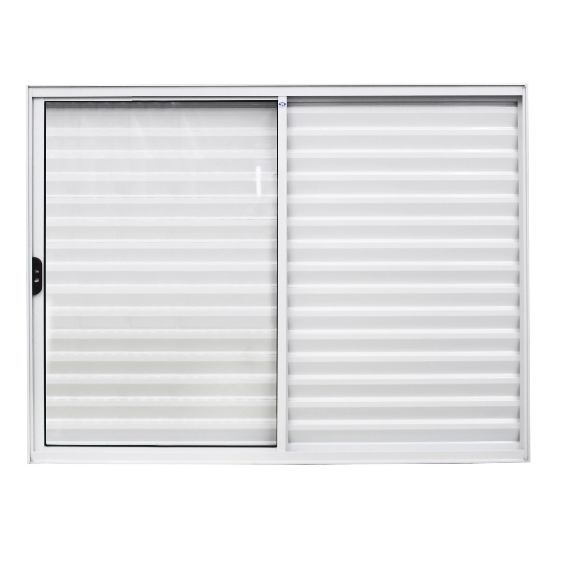 Janela de Alumínio Veneziana 3 Folhas 100x150cm com Vidro 3mm Home 3A Alumínio Branca