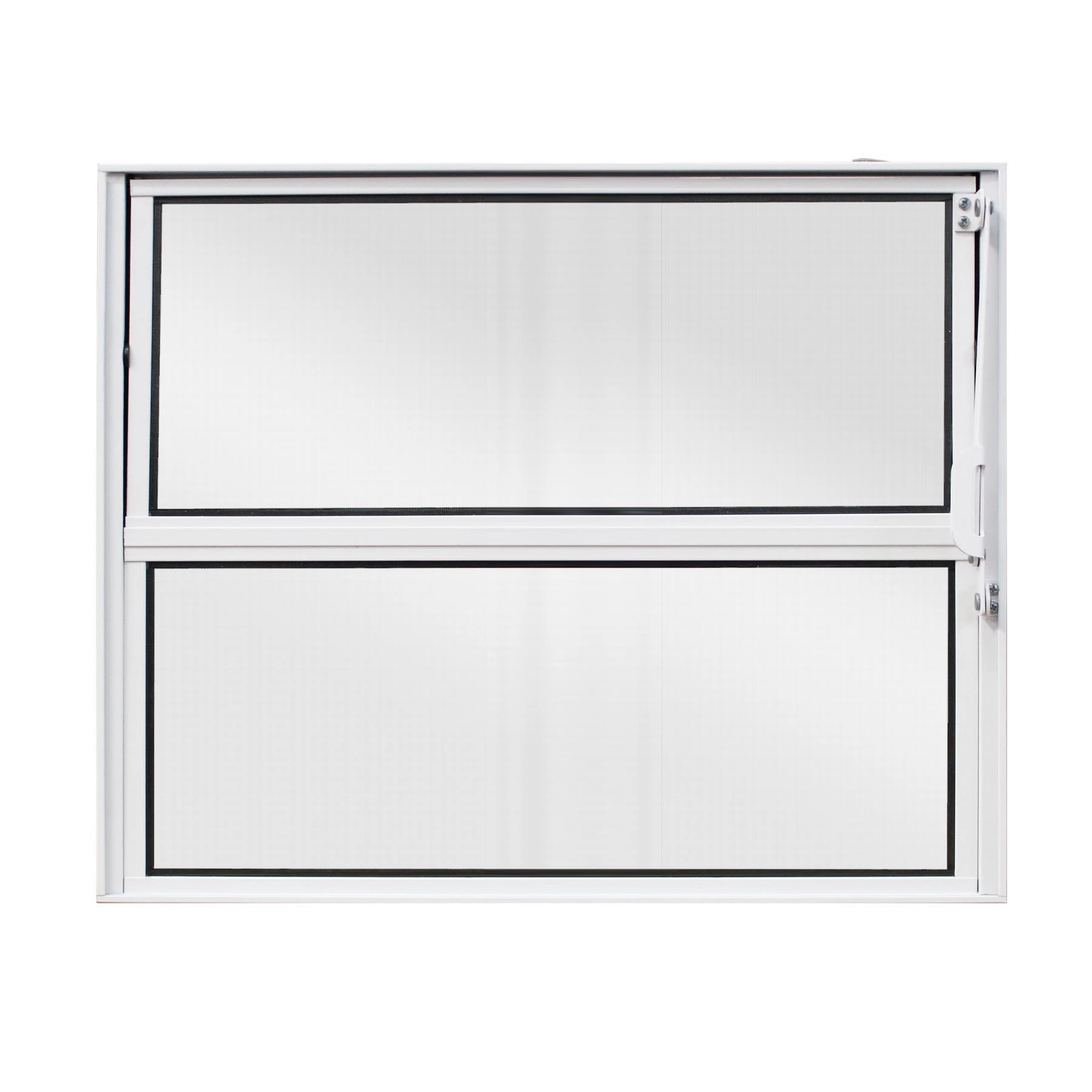 Janela de Alumínio Basculante 2 Folhas 40x60cm com Vidro Mini Boreal Home 3A Alumínio Branca