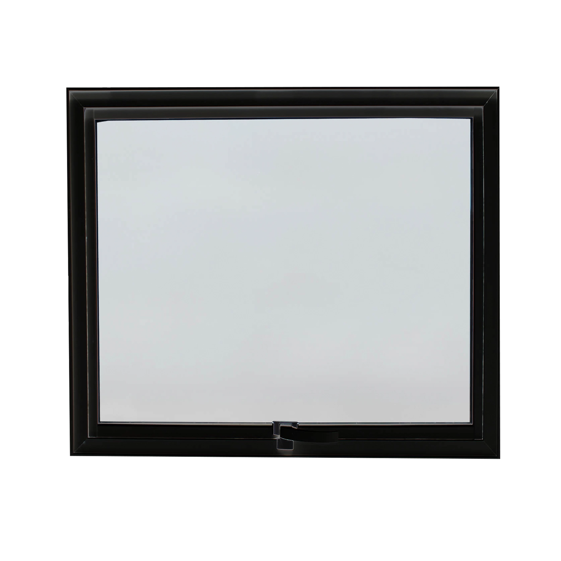 Janela de Alumínio Maxim-ar 60x60cm com Vidro Mini Boreal Idea 3A Alumínio Preta