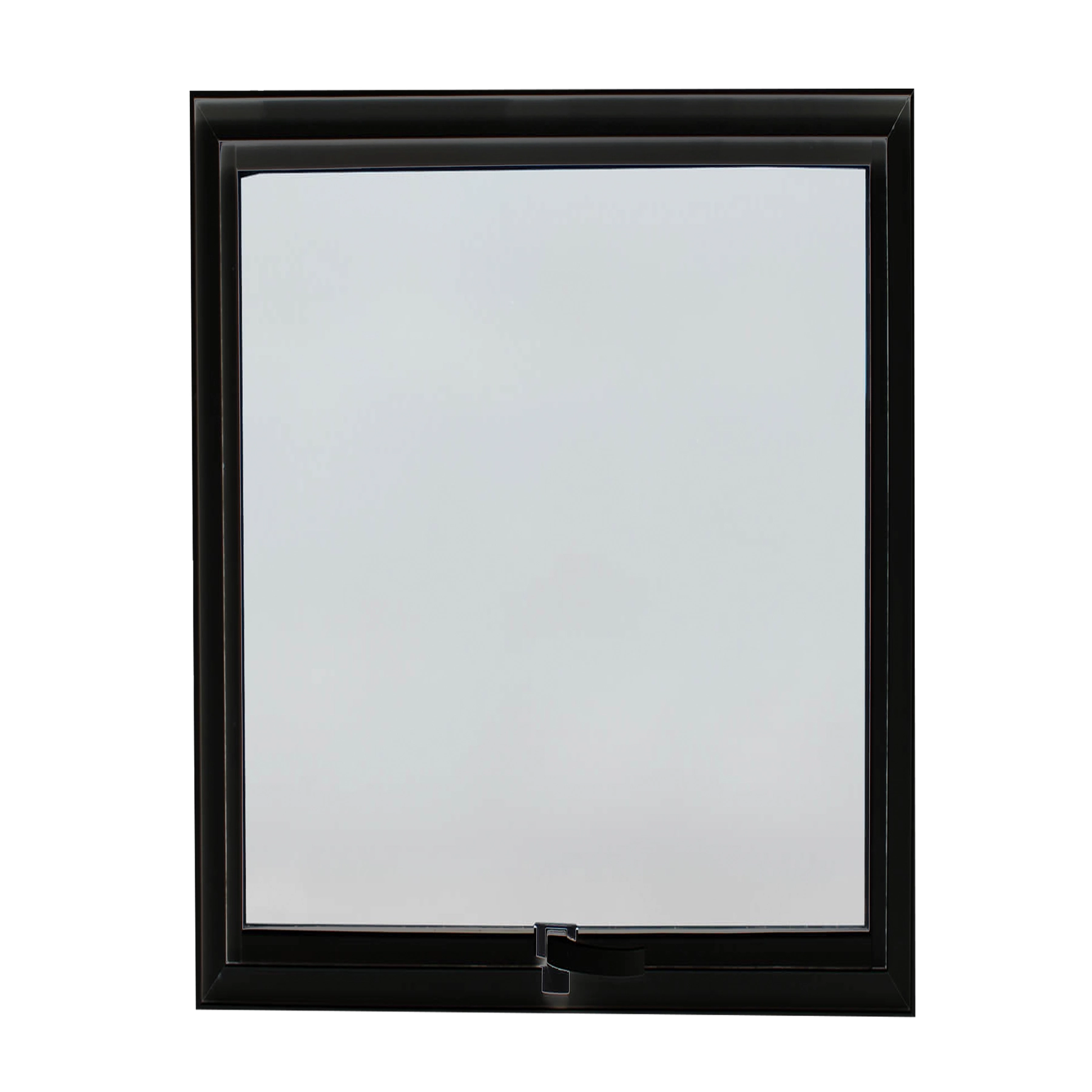 Janela de Alumínio Maxim-ar 80x60cm com Vidro Mini Boreal Idea 3A Alumínio Preta