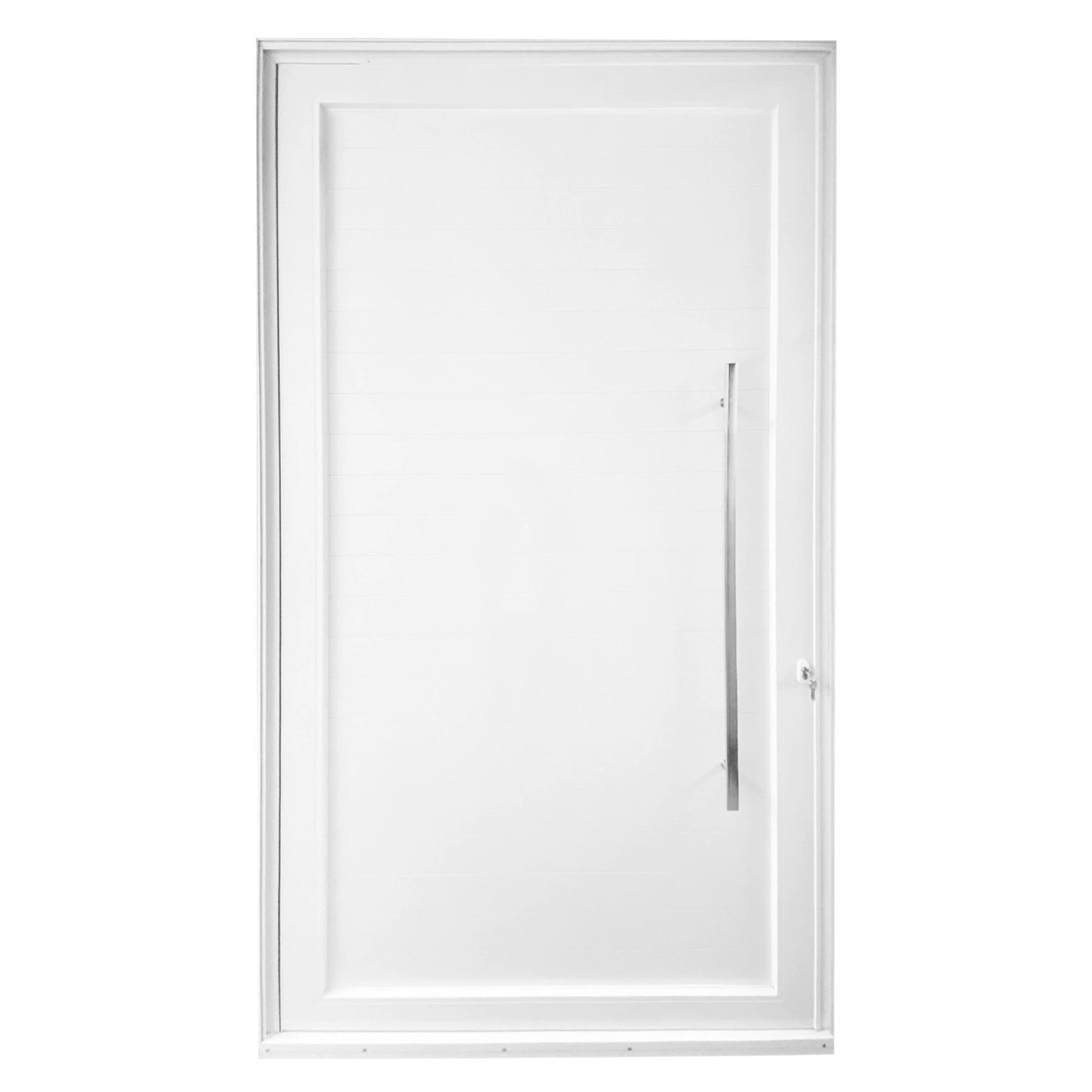 Porta Lambril Pivotante Alumínio Pintado Branco com Fechadura Multiponto Sob Medida Sociale 3A Alumínio
