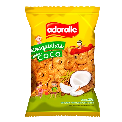Biscoito Rosquinha De Coco Adoralle 800 Gr