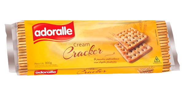 Biscoito Adoralle Cream Cracker 800gr