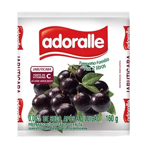 Suco Po Adoralle 160g Frutas Jabuticaba