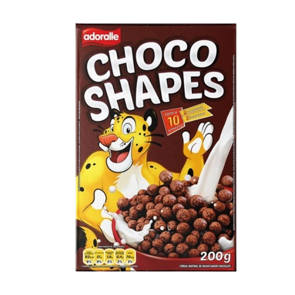 Cereal Mat. Adoralle Chocolate Shapes 200g
