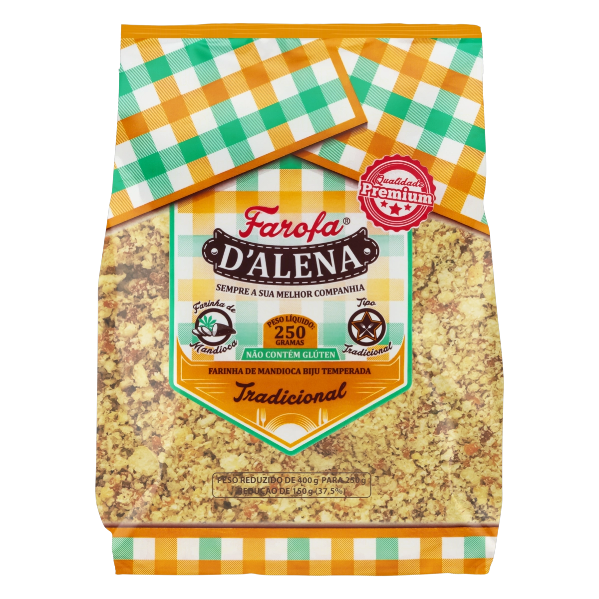 Farofa De Mandioca Tradicional Dalena Pacote 250g