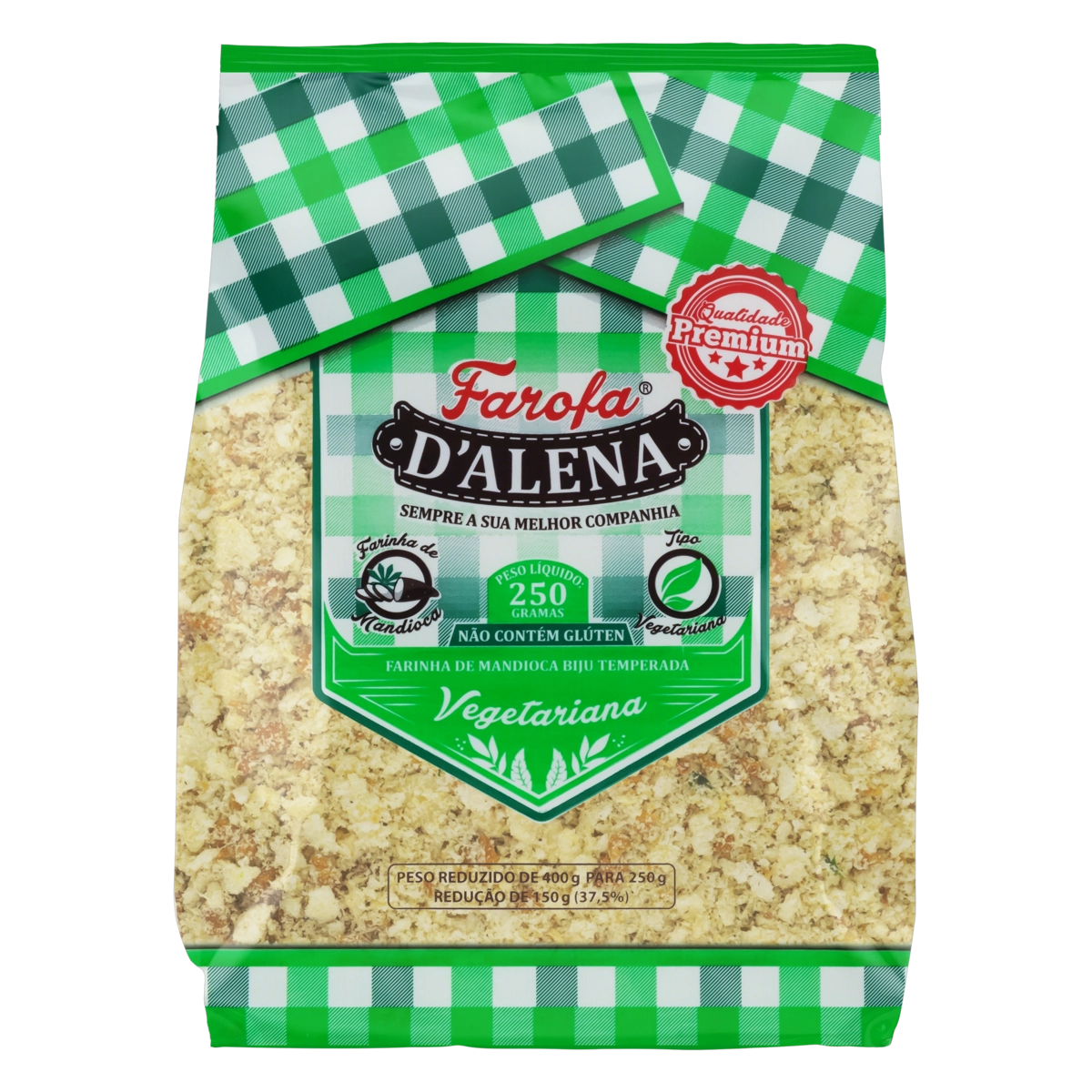 Farofa De Mandioca Vegetariana Dalena Pacote 250g