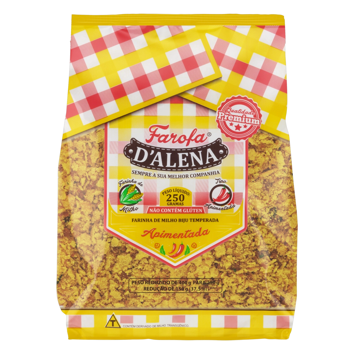 Farofa De Milho Apimentada Dalena Pacote 250g