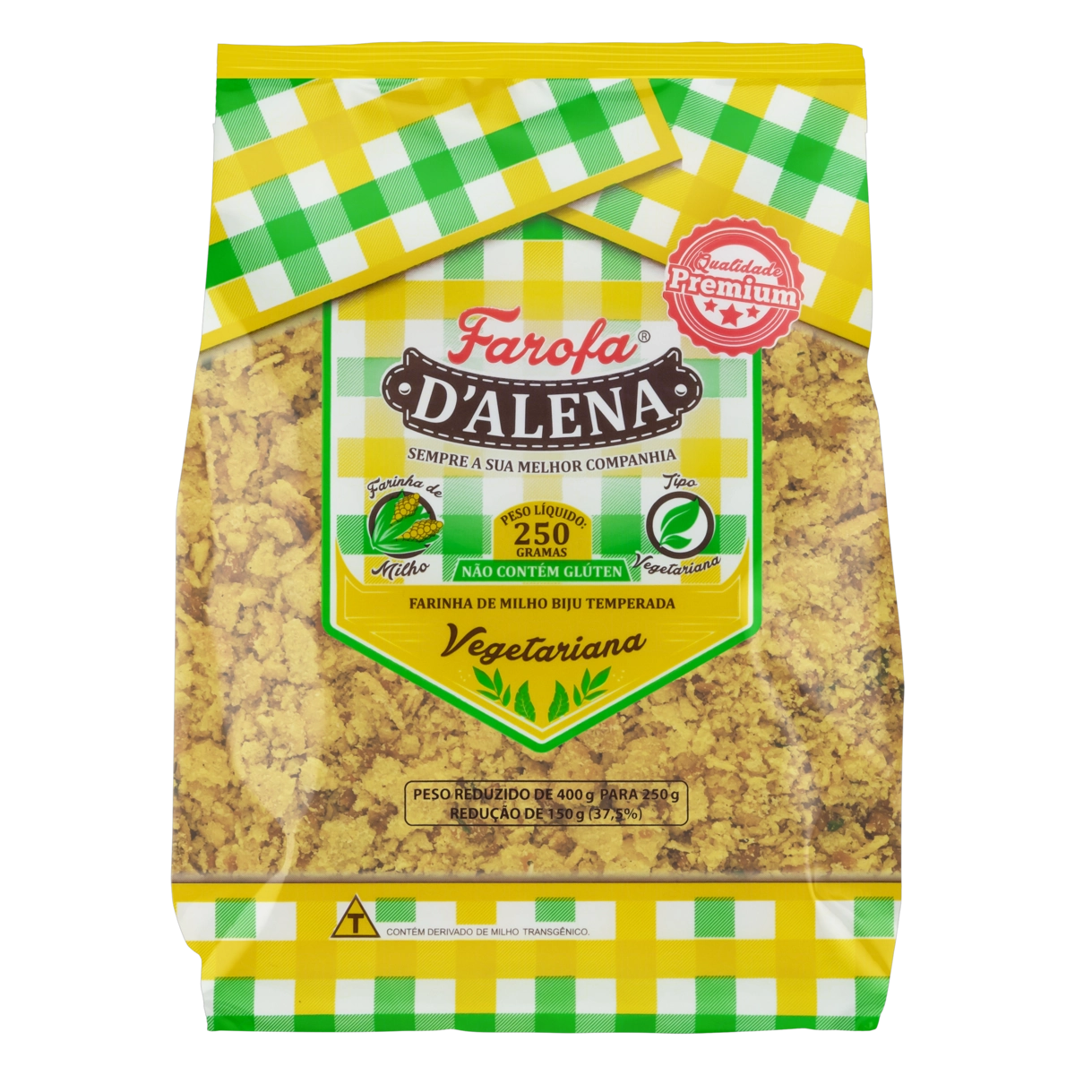 Farofa De Milho Vegetariana Dalena Pacote 250g
