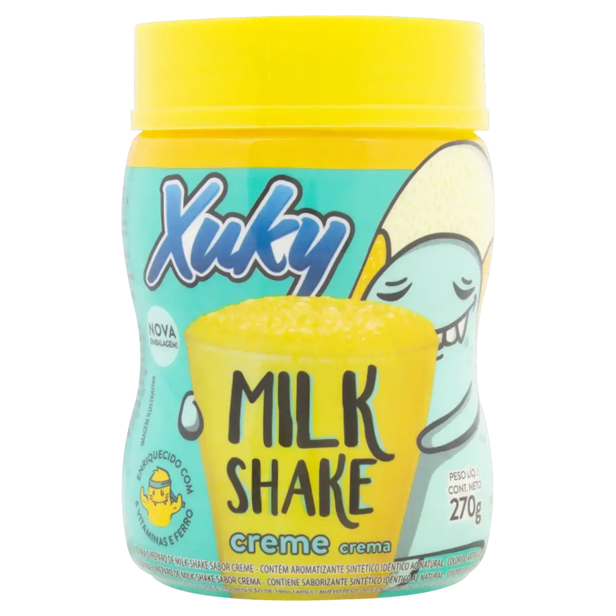 Pó Para Preparo De Bebida Milk Shake Creme Xuky Pote 270g