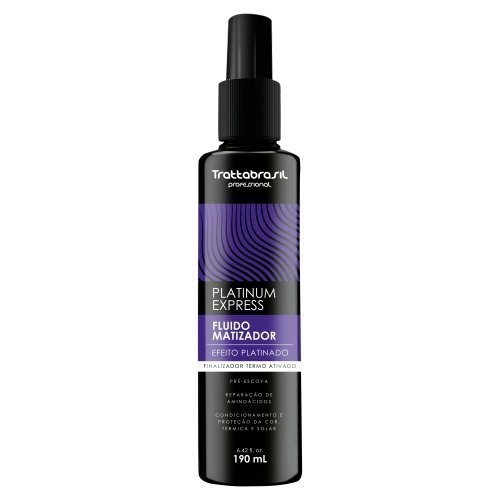 Fluido Matizador Platinum Express Trattabrasil 190ml,