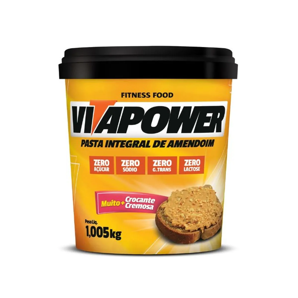 Pasta Amendoim Granulado 1kg Vitapower