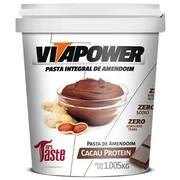 Pasta De Amendoim Vitapower 1005 Cacau